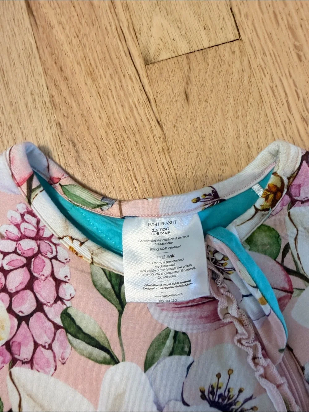 Posh Peanut Pink Floral Sleeveless Sleep Sack